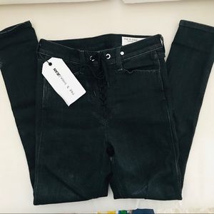 Rag & Bone Yvonne Lace Up Jeans